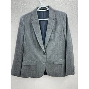 Womens Saint Laurie Gray Button Up Long Sleeve Blazer Size Unknown